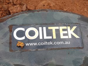 Down by the Reef blog gold nugget on coiltek 14" elite